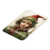 Kerstmeisje Custom 9 van 25 Magneet (Linkerzijde)