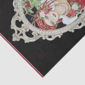 Kerstmeisje Dazzling Red & Gold Dress Tissuepapier (Detail)