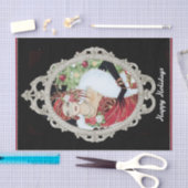 Kerstmeisje Dazzling Red & Gold Dress Tissuepapier (Craft)