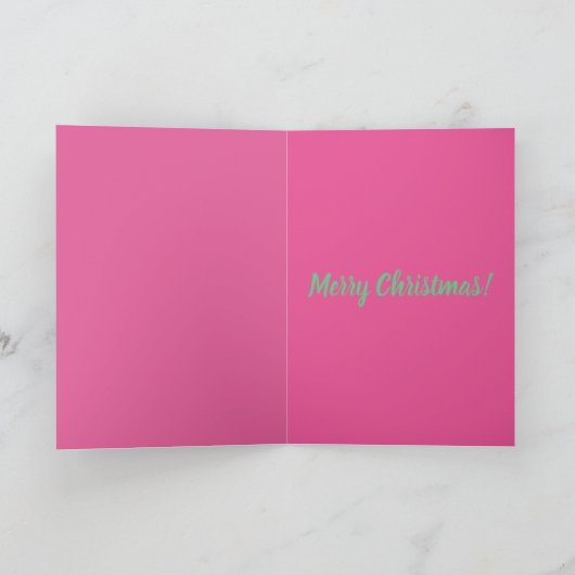 Kerstmeisje. Feestdagen Kaart (Binnen)