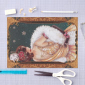 kerstmeisje in een gouden kleedtegat tissuepapier (Craft)