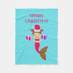 Kerstmeisje kerstman kerstman kerstman kerstman ke fleece deken