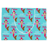 Kerstmeisje kerstman kerstman kerstman kerstman ke groot cadeauzakje (Achterkant)