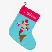 Kerstmeisje kerstman kerstman kerstman kerstman ke grote kerstsok (Voorkant (Hangend))