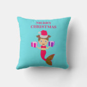 Kerstmeisje kerstman kerstman kerstman kerstman ke kussen (Achterkant)