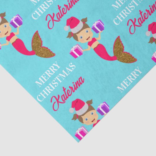 Kerstmeisje kerstman kerstman kerstman kerstman ke tissuepapier (Detail)