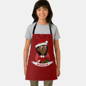 Kerstmeisje met een rood pet - cartoon schort (Insitu)