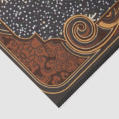 Kerstmeisje met Star-Drenched Night Sky Tissuepapier (Detail)