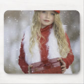 kerstmeisje muismat (Voorkant)