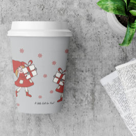 Kerstmeisje Papieren Bekers