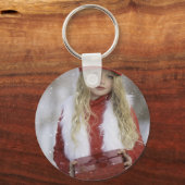 kerstmeisje sleutelhanger (Voorkant)