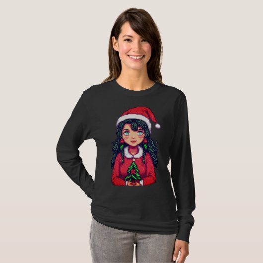 Kerstmeisje Sweatshirt (Voorkant volledig)