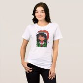 Kerstmeisje T-shirt (Voorkant volledig)