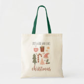 kerstmeisje tote bag (Voorkant)