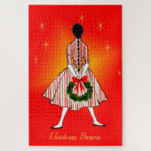  kerstmeisje van 50 jaar Grote puzzel (Verticaal)