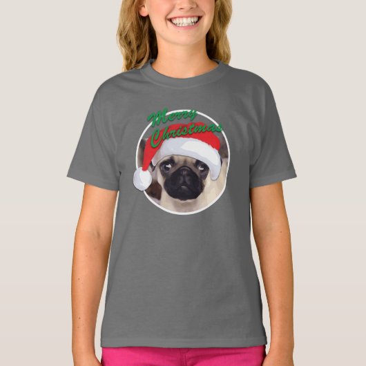 Kerstmeisjes' Bella+Canvas Jersey T-Shirt (Voorkant)
