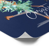 kerstmeisjes die met kerstmis worden gehouden, met poster (Hoek)