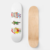 kerstmeisjes persoonlijk skateboard (Voorkant)