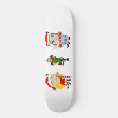kerstmeisjes persoonlijk skateboard (Voorkant)