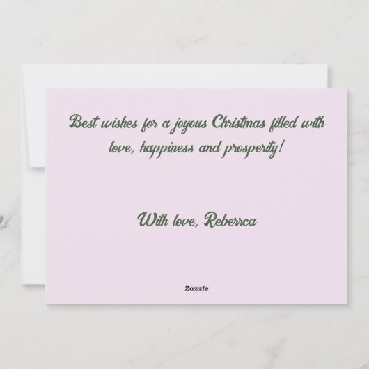  kerstmeisjes winter feestdagenkaart (Achterkant)