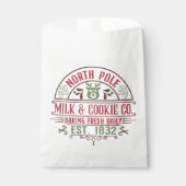 Kerstmelk koekjesbedrijf Favor Bag Bedankzakje (Voorkant)