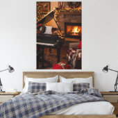 Kerstmelodieën Canvas Afdruk (Insitu (Slaapkamer))