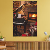 Kerstmelodieën Canvas Afdruk (Insitu (Woonkamer))