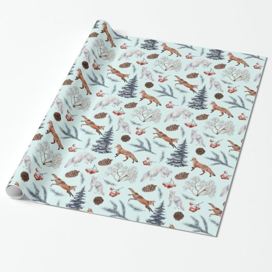 Kerstmeloenen en -vullingen cadeaupapier (Uitgerold)