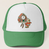 Kerstmeme 2020 Grappige vogel in Santa-kostuum Trucker Pet (Voorkant)