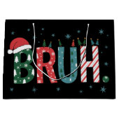 Kerstmeme Grappige Kerstman Hoed Sarcasme Groot Cadeauzakje (Voorkant)