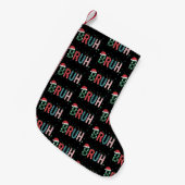 Kerstmeme Grappige Kerstman Hoed Sarcasme Kleine Kerstsok (Voorkant (Hangend))