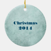 KerstMemento met regenboog en muziek Keramisch Ornament (Achterkant)