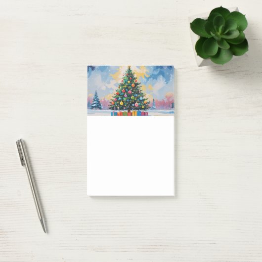 Kerstmemo's uitwisbaar post-it® notes (Kantoor)