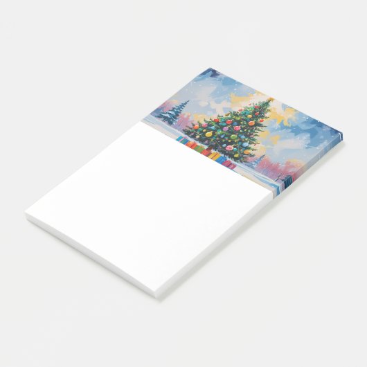 Kerstmemo's uitwisbaar post-it® notes (Schuin)