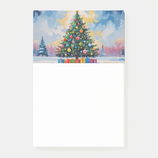 Kerstmemo's uitwisbaar post-it® notes (Voorkant)