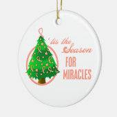 Kerstmengeling met baarmoederhalskanker keramisch ornament (Links)