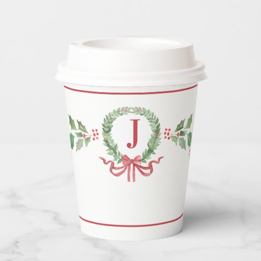 kerstmengok papieren bekers (Achterkant)