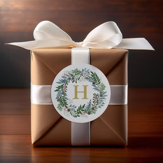 kerstmengok ronde sticker