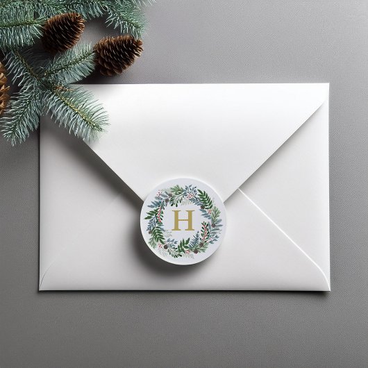 kerstmengok ronde sticker