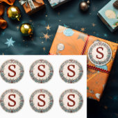 kerstmengok ronde sticker