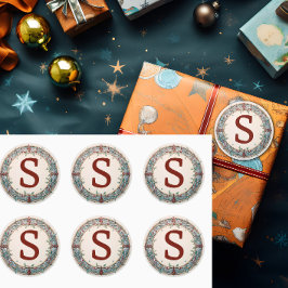kerstmengok ronde sticker