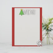 Kerstmenu (Staand voorkant)