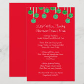 Kerstmenu Familie Geschenk (Voorkant / Achterkant)