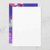 Kerstmenu Gnomen met ballon Gifts Menu (Voorkant / Achterkant)