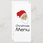 kerstmenu kerstmis menu (Voorkant / Achterkant)
