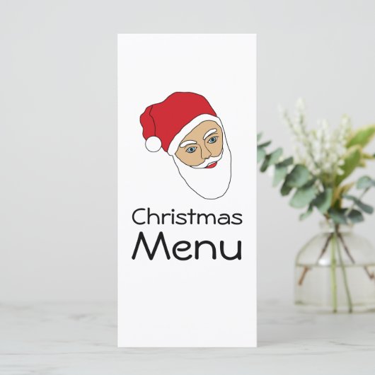 kerstmenu kerstmis menu (Staand voorkant)