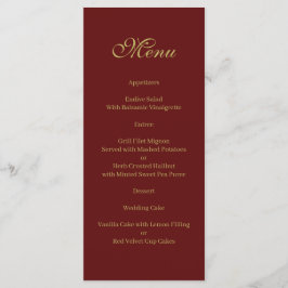 Kerstmenu Menu