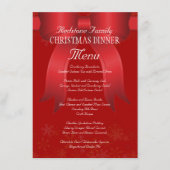 kerstmenu met Big Red Bow-serie Menu (Voorkant)