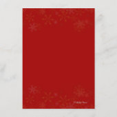 kerstmenu met Big Red Bow-serie Menu (Achterkant)