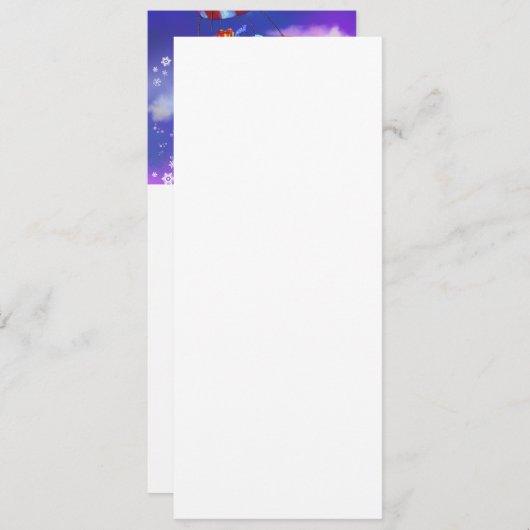 Kerstmenu met Happy Gnomes Gifts Menu (Voorkant / Achterkant)